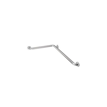 Moen Concealed L Grab Bar 24X48X1.5 Peened Sl 8996